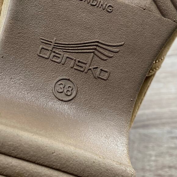 Dansko Bettie Shearling Lined Boots Women's 38 US 7.5-8 Brown Sheepskin Leather - Picture 9 of 10